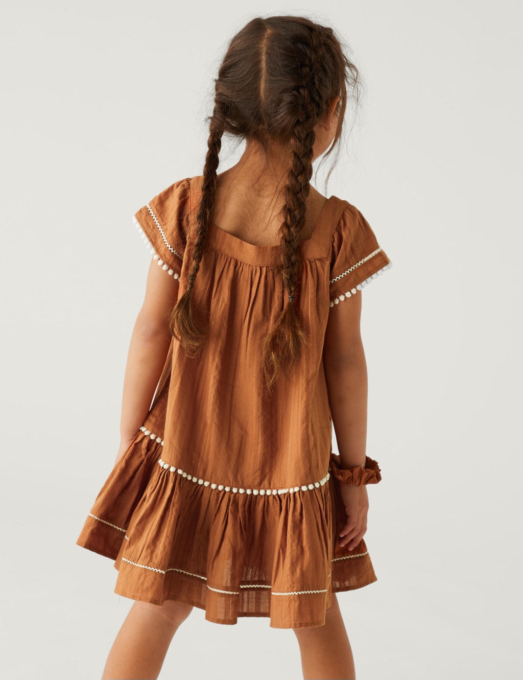 2pc Pure Cotton Dress and Scrunchie Outfit (2-8 Yrs) image 3