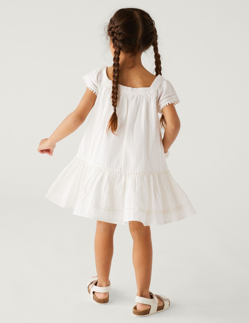 2pc Pure Cotton Dress and Scrunchie Outfit (2-8 Yrs) image 3