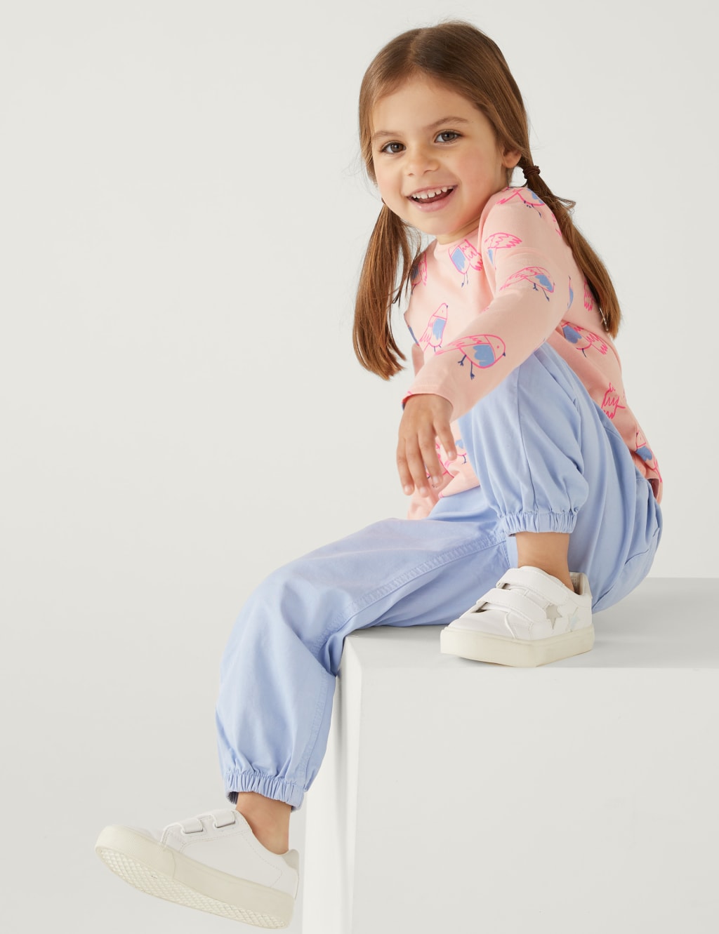 Pure Cotton Trousers (2-8 Yrs) image 1