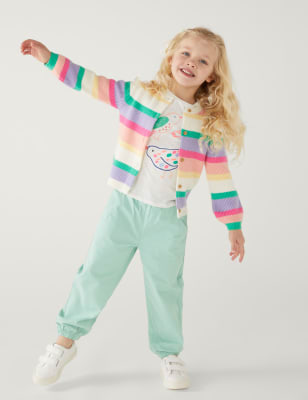 

Girls M&S Collection Pure Cotton Trousers (2-8 Yrs) - Green, Green