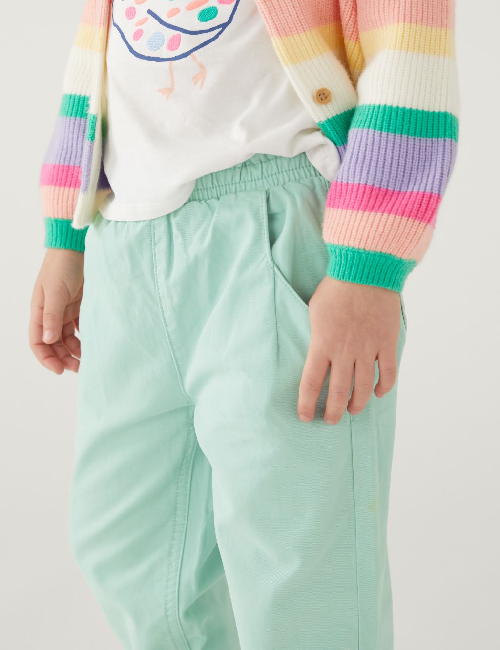 Pure Cotton Trousers (2-8 Yrs) image 2