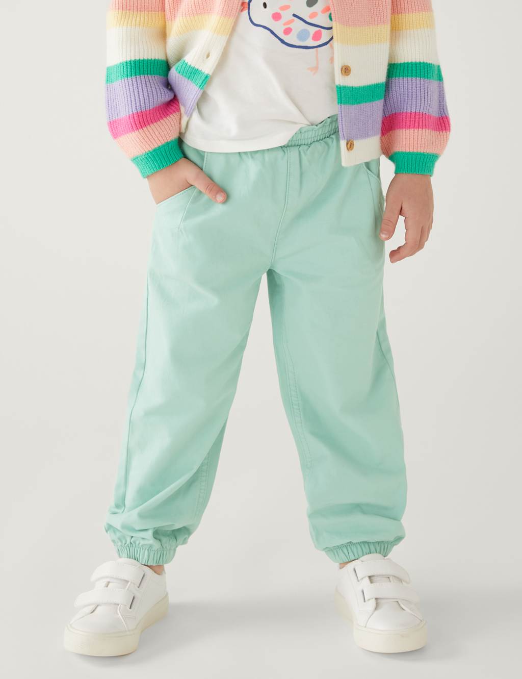Pure Cotton Trousers (2-8 Yrs) image 3