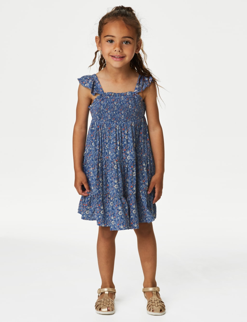 Floral Tiered Dress (2-8 Yrs) image 3