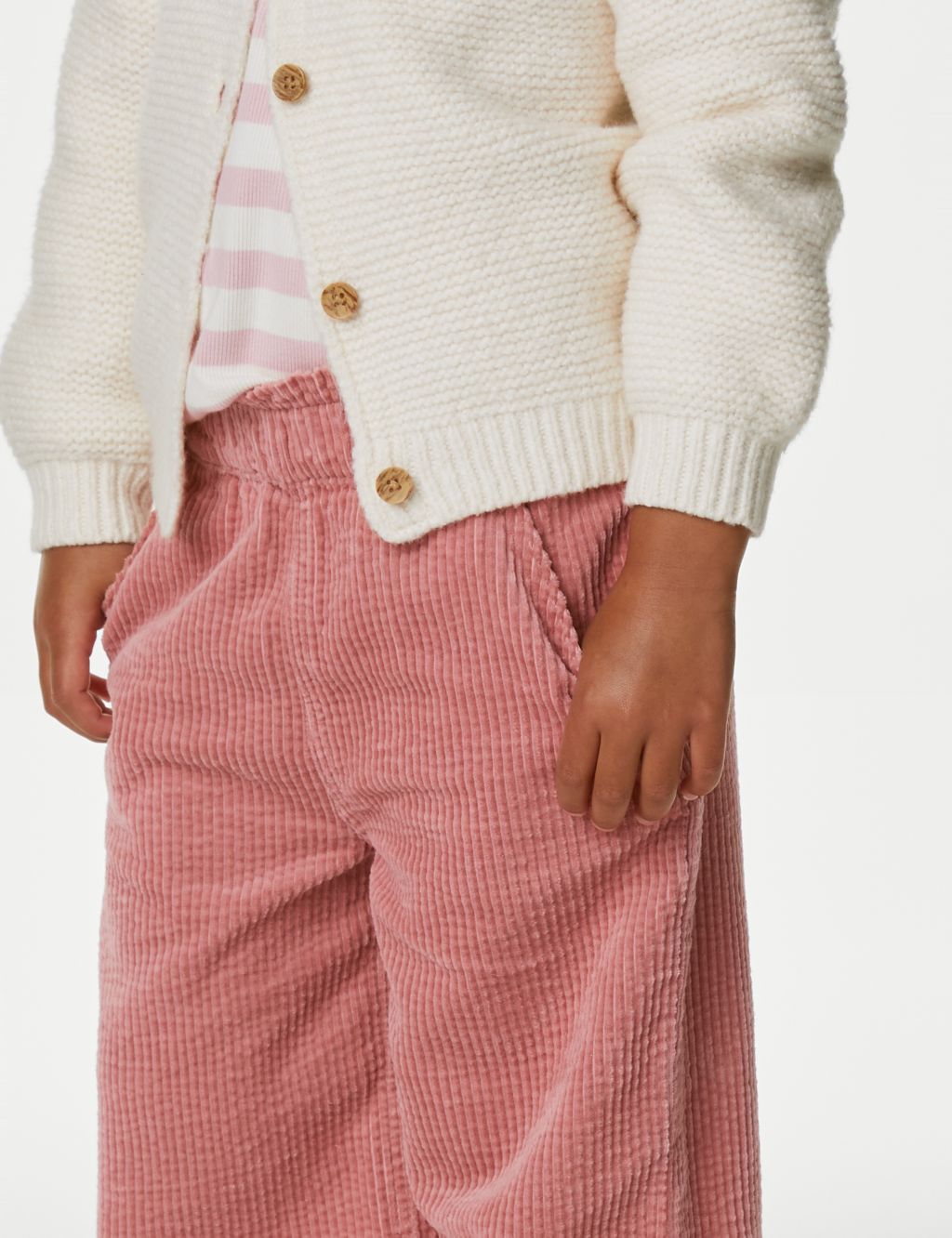 Pure Cotton Cord Trousers (2-8 Yrs) image 3