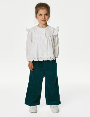 

Girls M&S Collection Pure Cotton Cord Trousers (2-8 Yrs) - Green, Green
