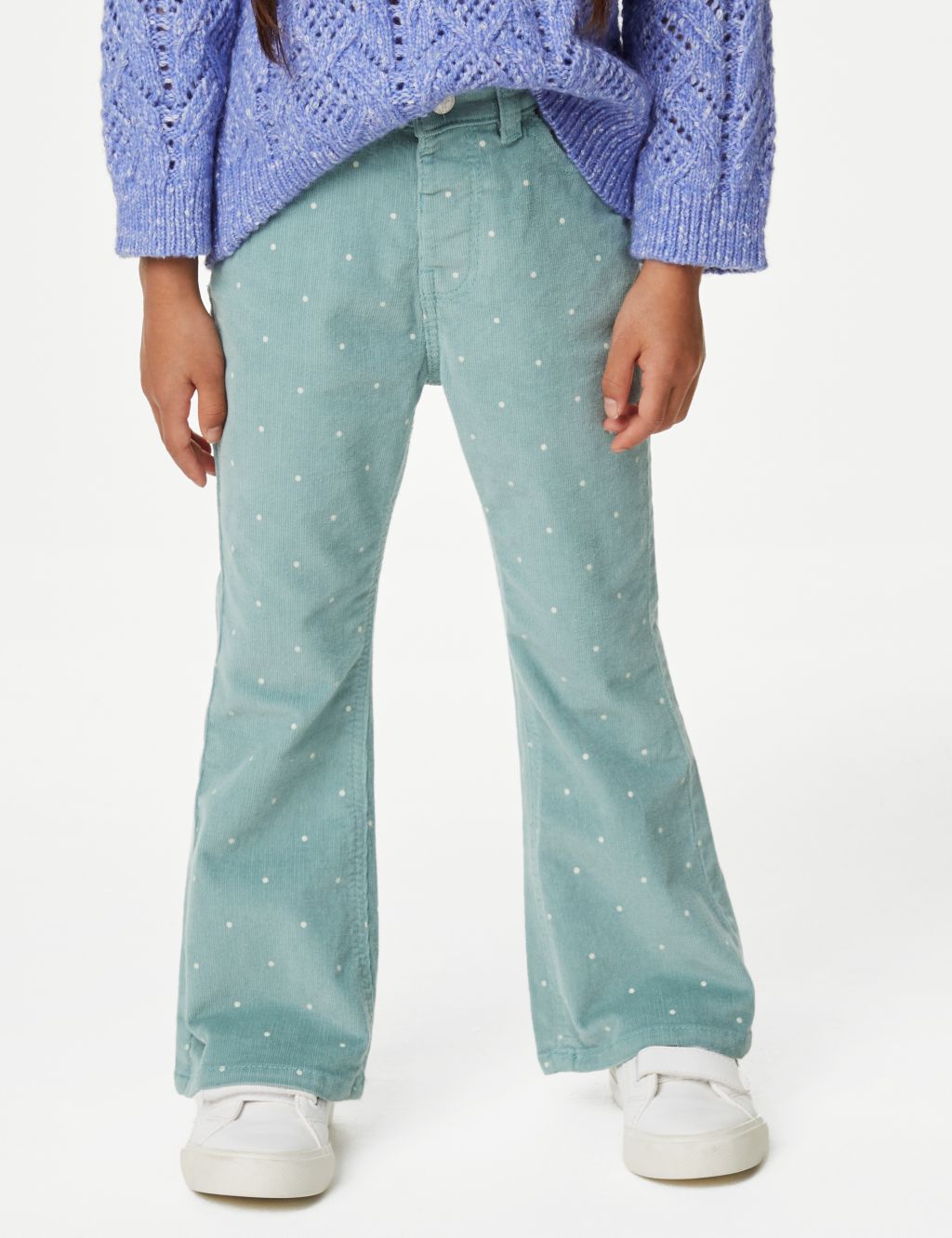 Cotton Rich Cord Flared Trousers (2-8 Yrs) image 4