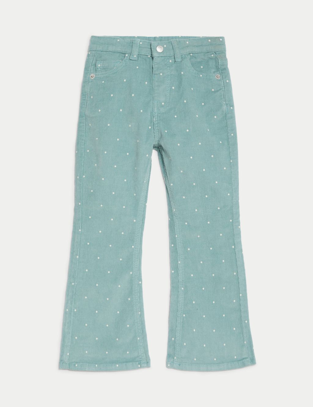 Cotton Rich Cord Flared Trousers (2-8 Yrs) image 2