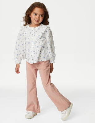 Cotton Rich Cord Flared Trousers (2-8 Yrs) - NZ