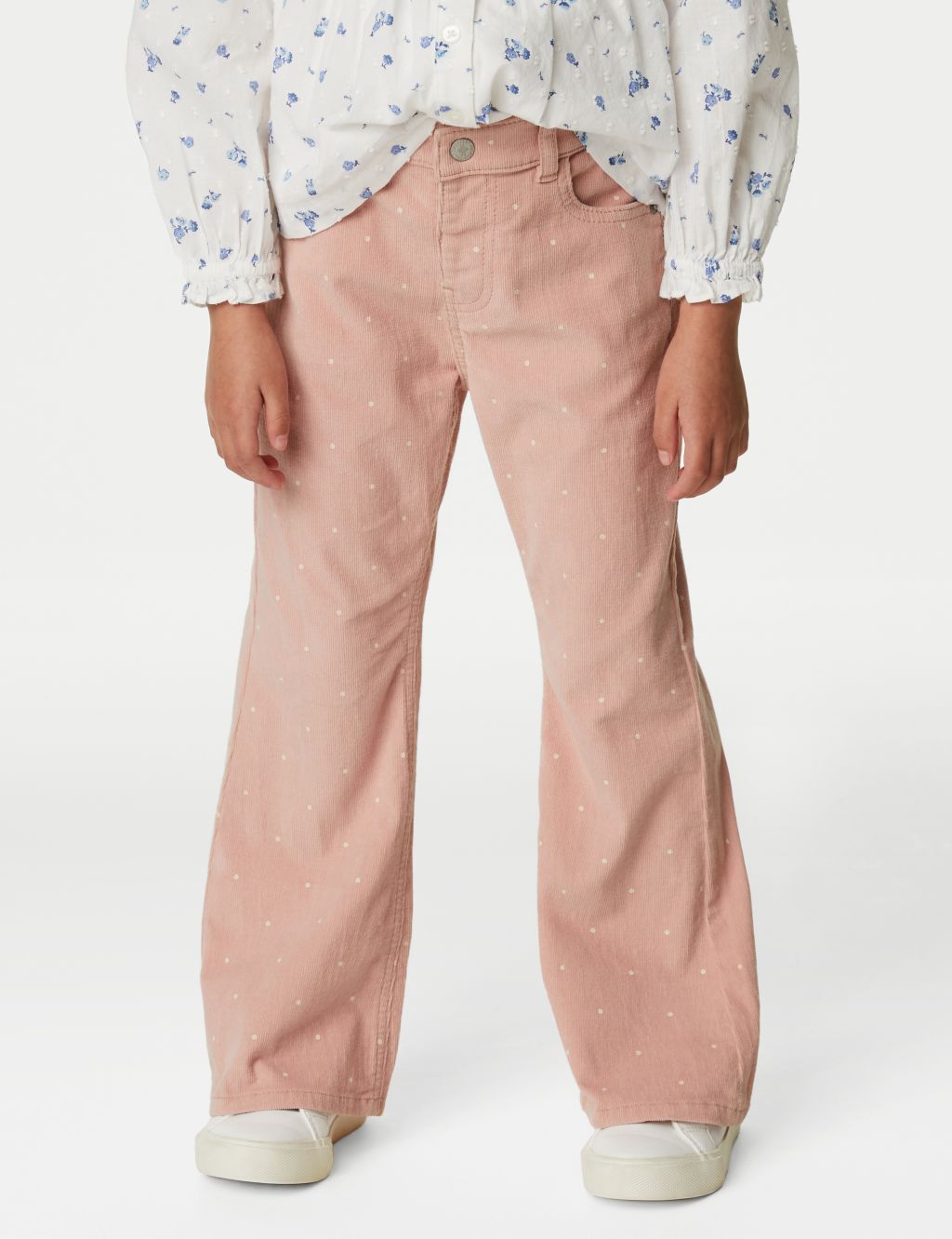 Cotton Rich Cord Flared Trousers (2-8 Yrs) image 4