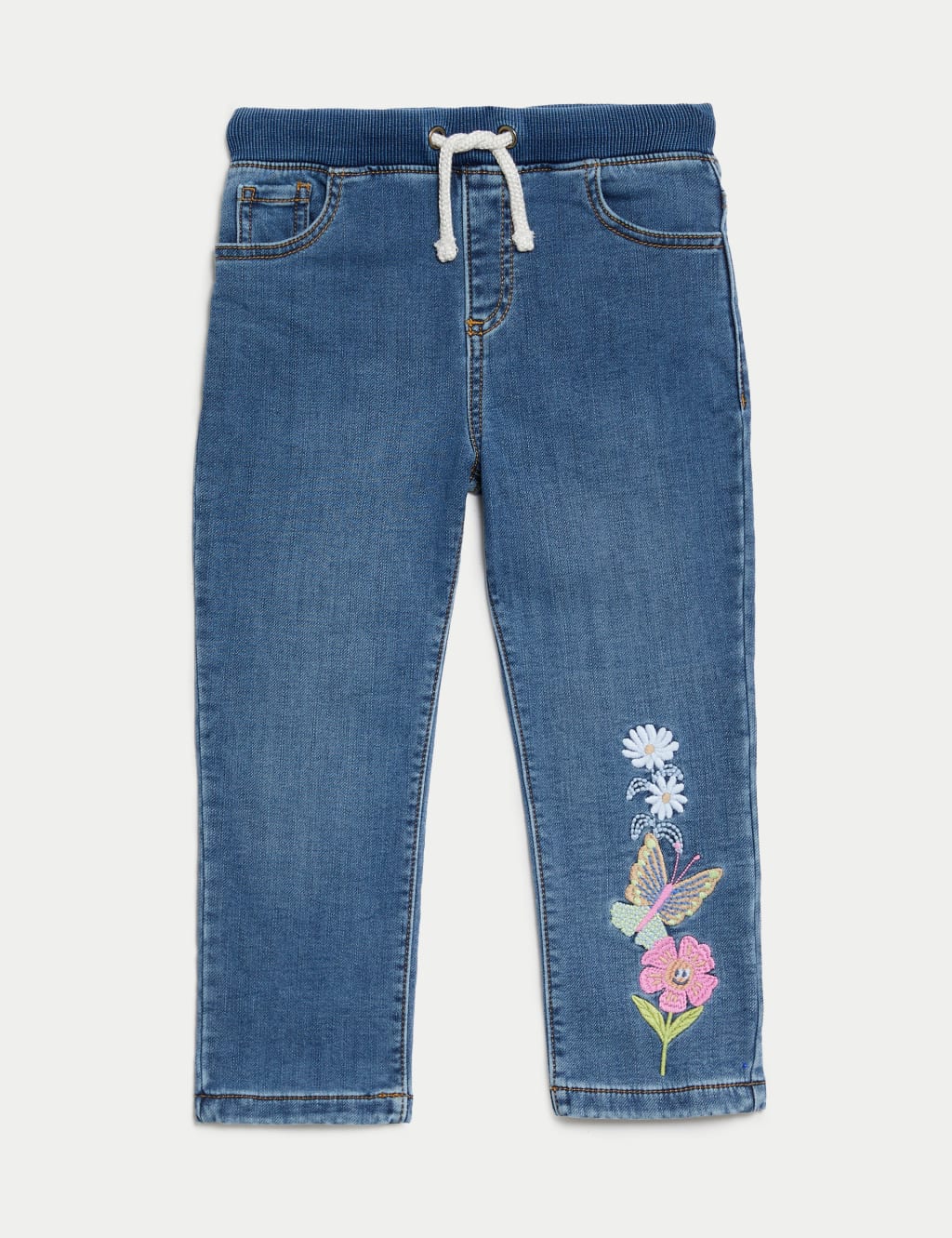 Regular Denim Butterfly Jeans (2-8 Yrs) image 2