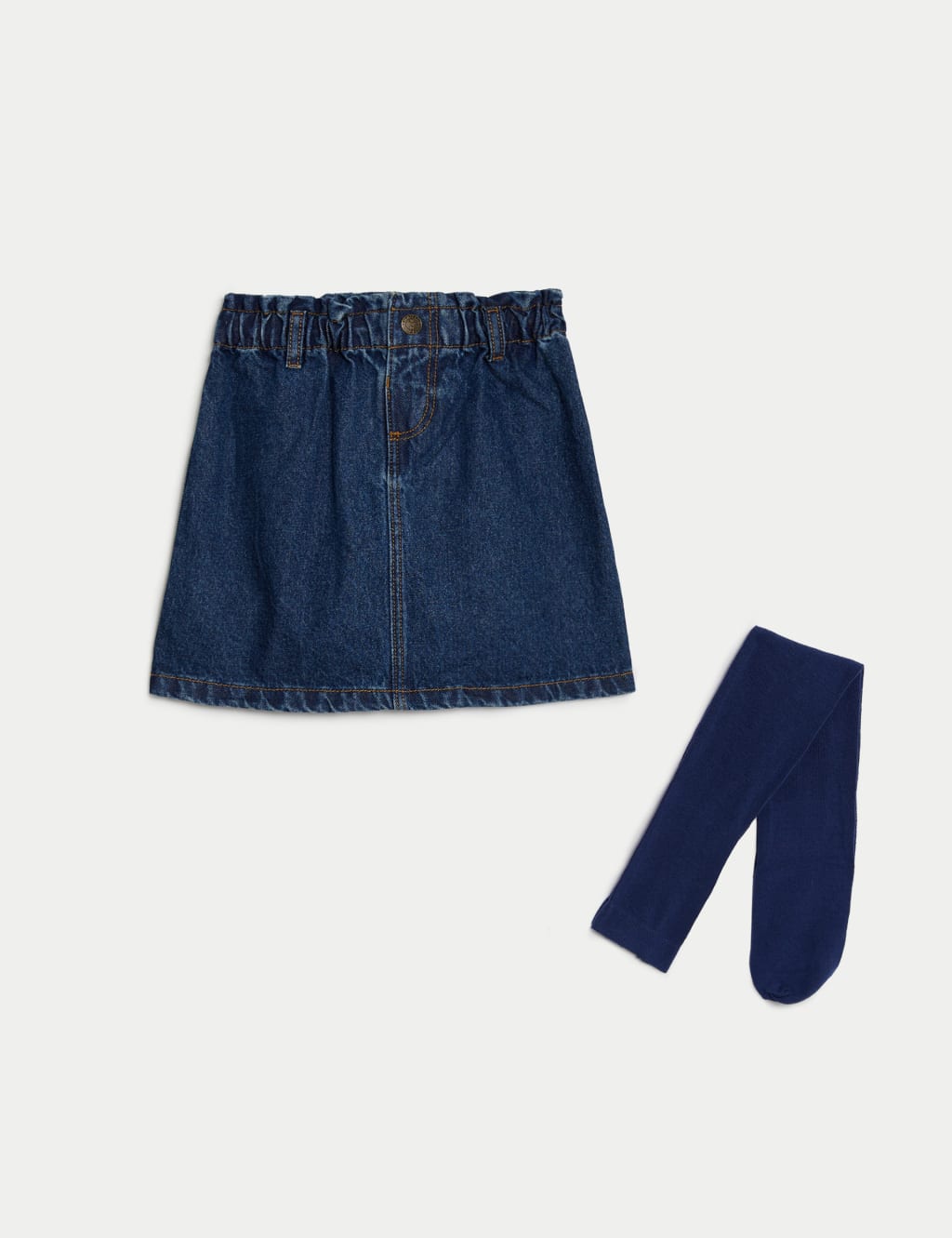 2pc Denim Skirt & Tights Set (2-8 Yrs) image 2