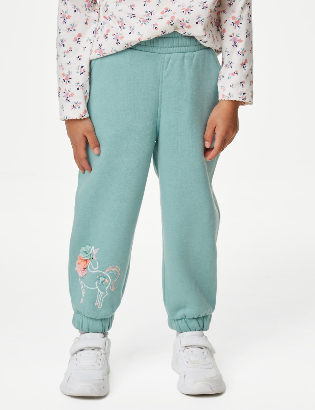 Cotton Rich Unicorn Joggers (2-8 Yrs) image 3