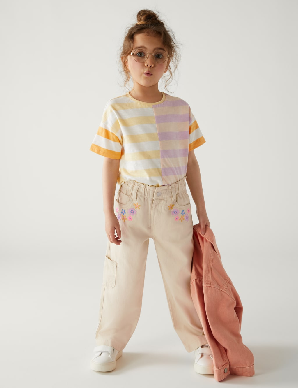Denim Floral Jeans (2-8 Yrs) image 1