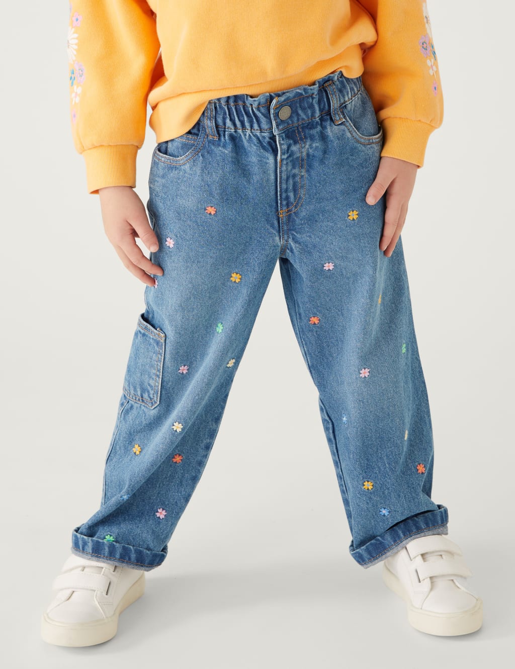 Denim Embroidered Jean (2-8 Yrs) image 3
