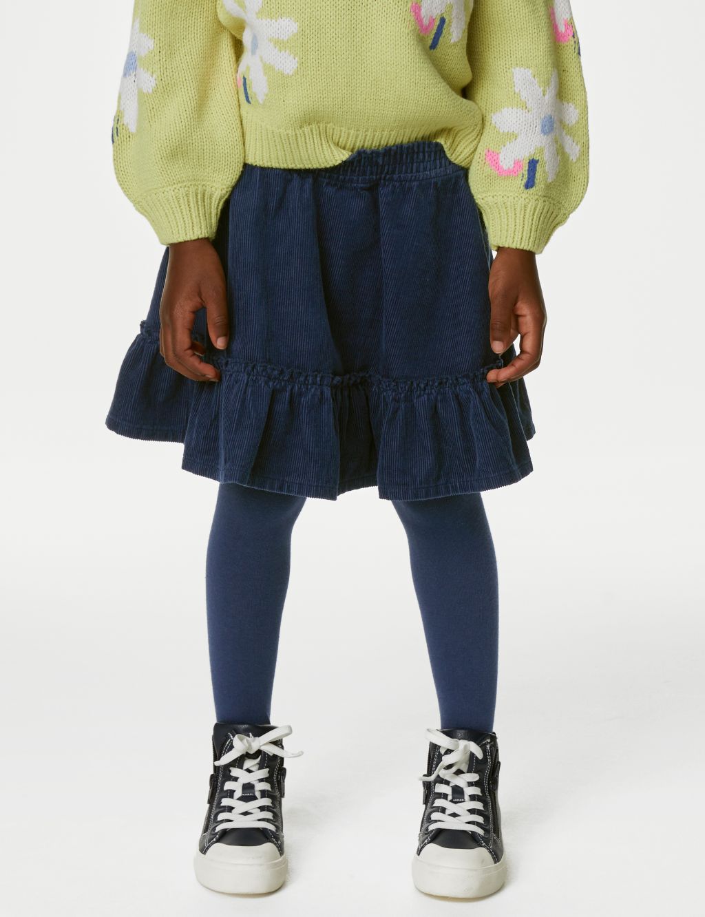 Cotton Rich Skirt & Tights Set (2-8 Yrs) image 3