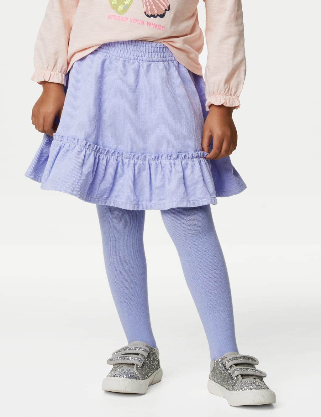 Cotton Rich Skirt & Tights Set (2-8 Yrs) image 4