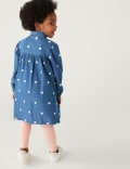 Denim Spotted Dress (2 - 8 Yrs)