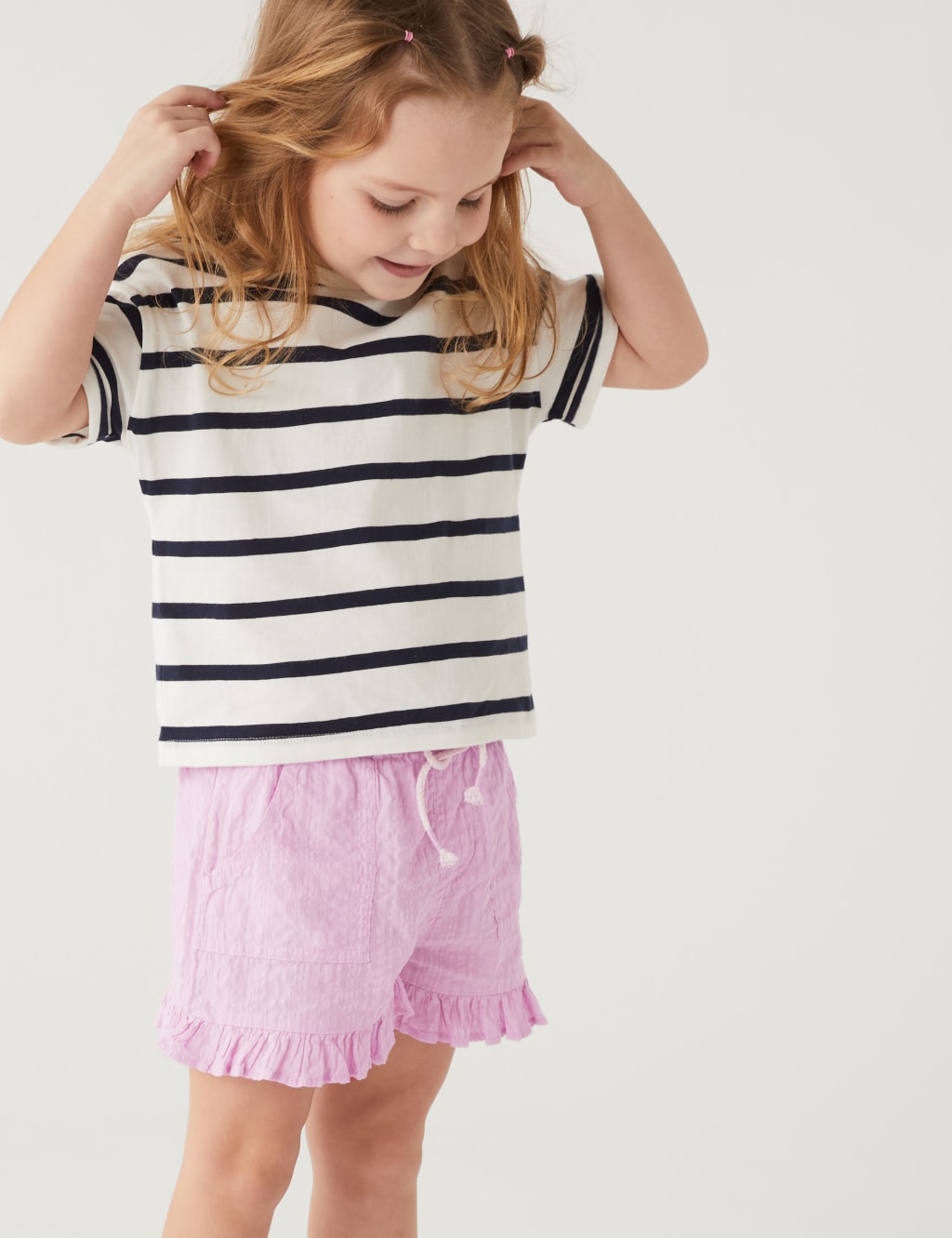 Pure Cotton Frill Shorts (2-8 Yrs) image 1