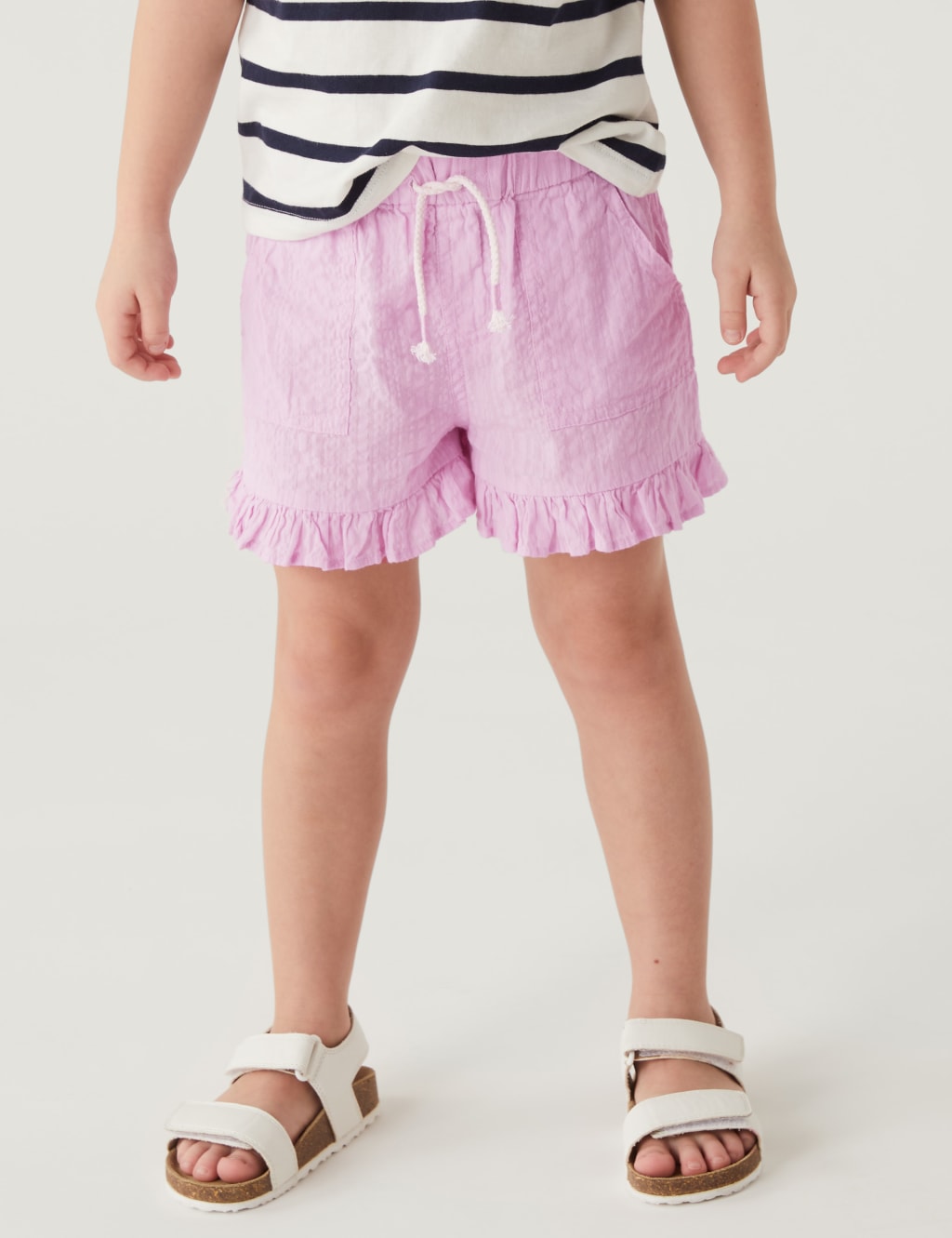 Pure Cotton Frill Shorts (2-8 Yrs) image 3