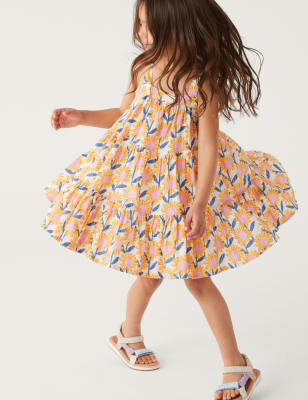 

Girls M&S Collection Pure Cotton Sunflower Dress (2-8 Yrs) - Multi, Multi