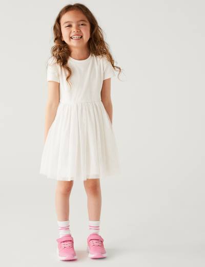 'Glitter Tulle Dress (2-8 Yrs)
