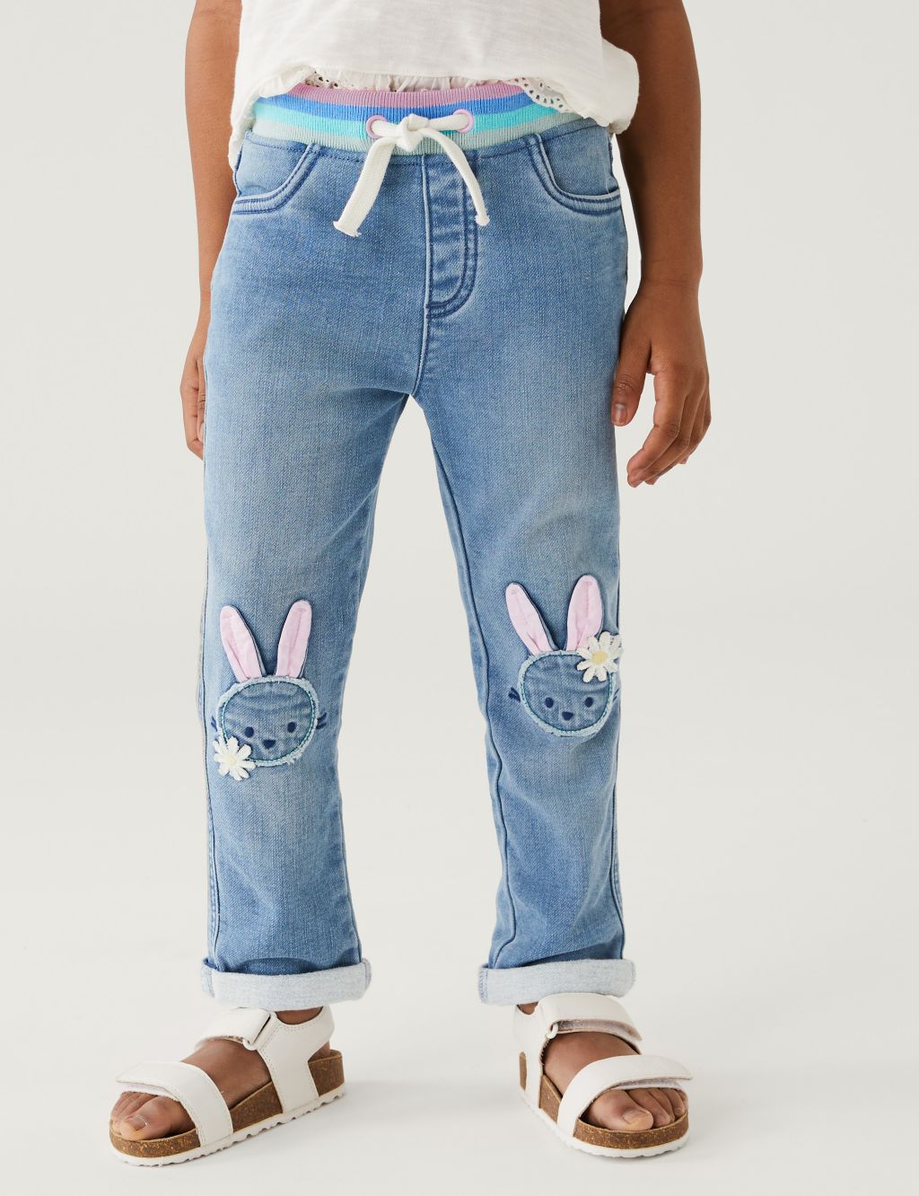Regular Denim Bunny Jeans (2-8 Yrs) image 3