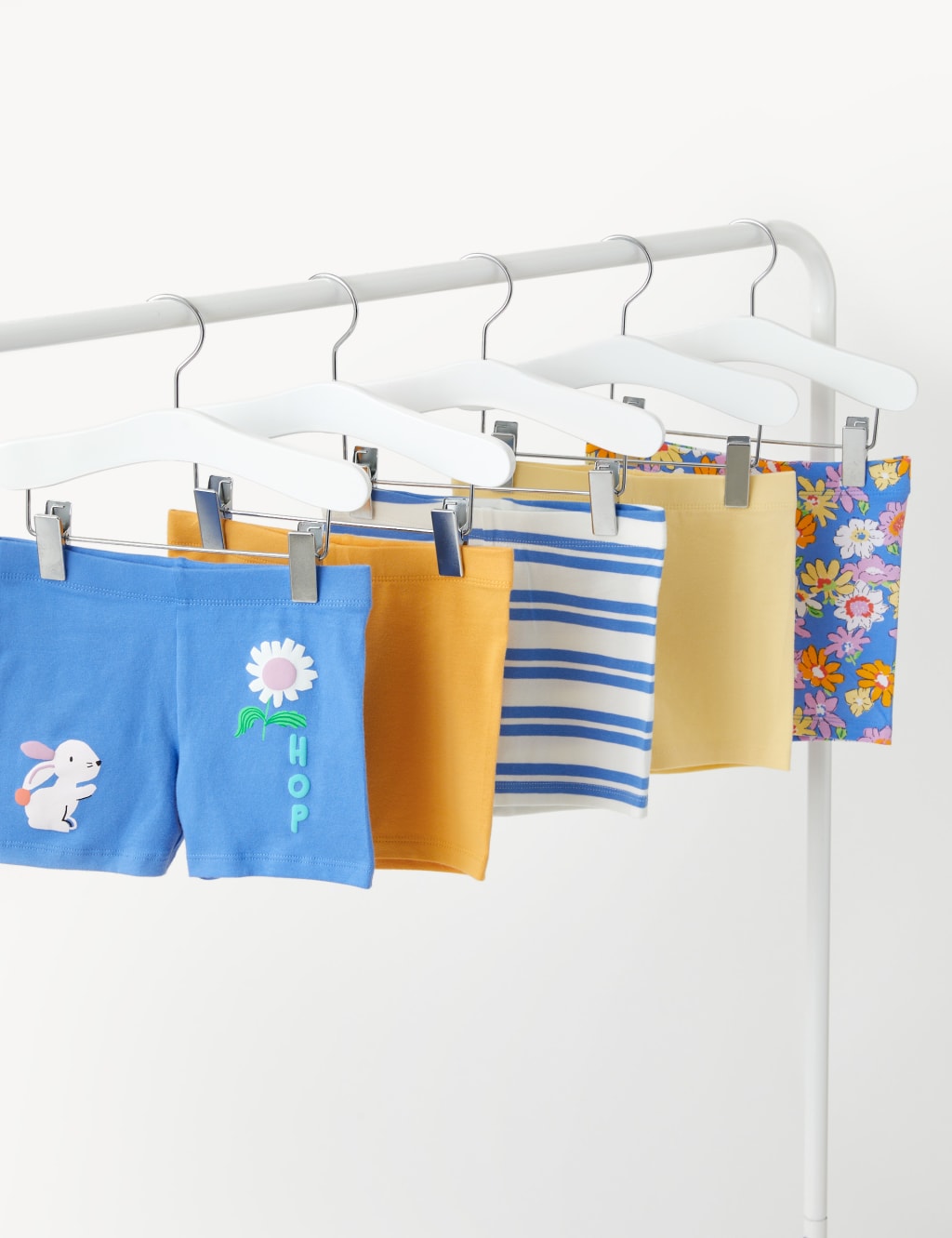 5pk Cotton Rich Patterned Shorts ((2-8 Yrs) image 1