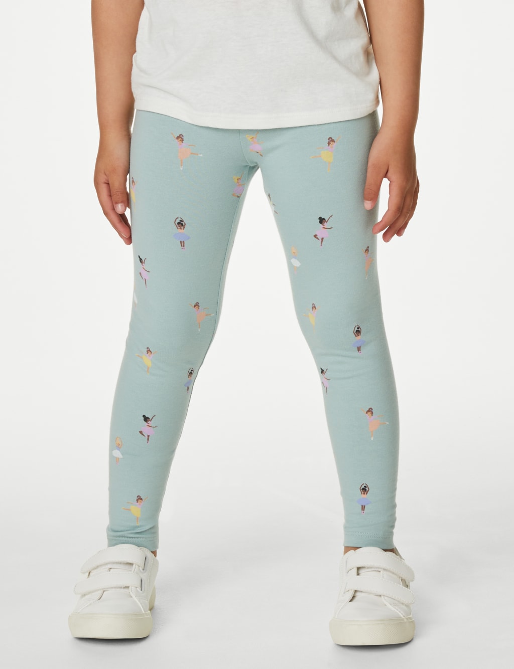 5pk Cotton Rich Ballet Leggings (2-8 Yrs) image 2
