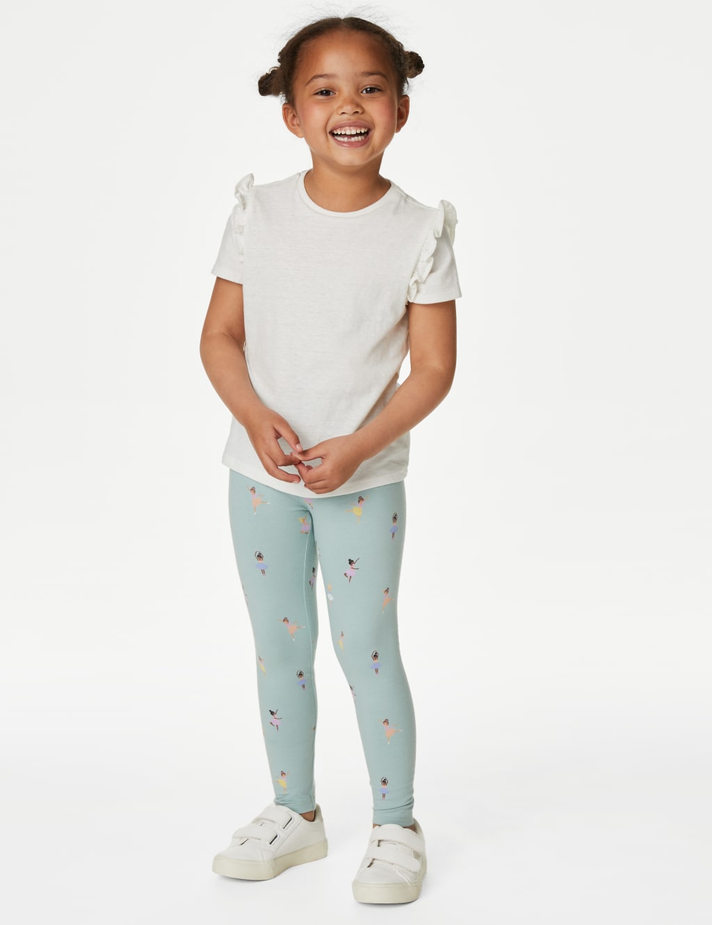 5pk Cotton Rich Ballet Leggings (2-8 Yrs) image 1