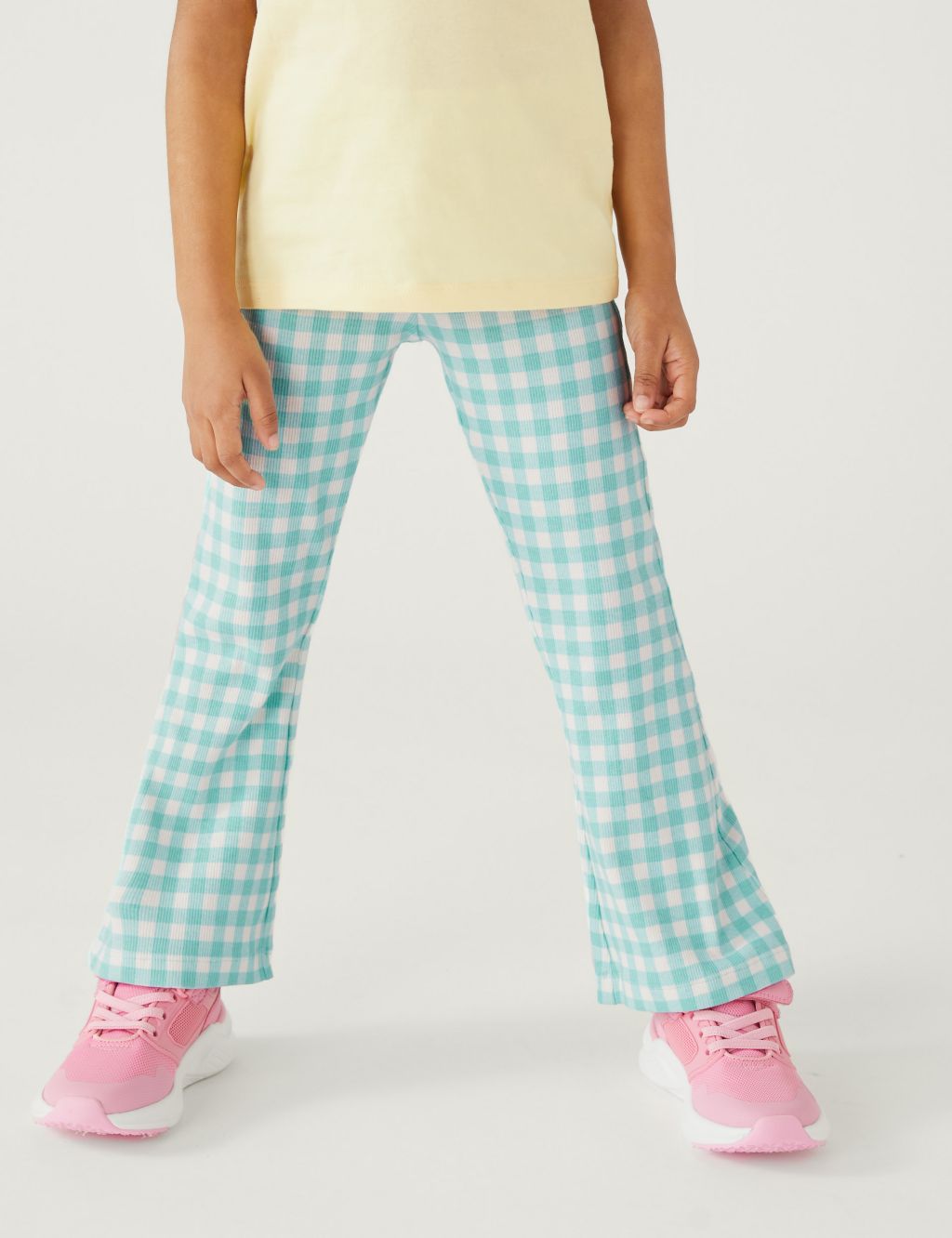 2pk Cotton Rich Gingham Trousers (2-8 Yrs) image 2