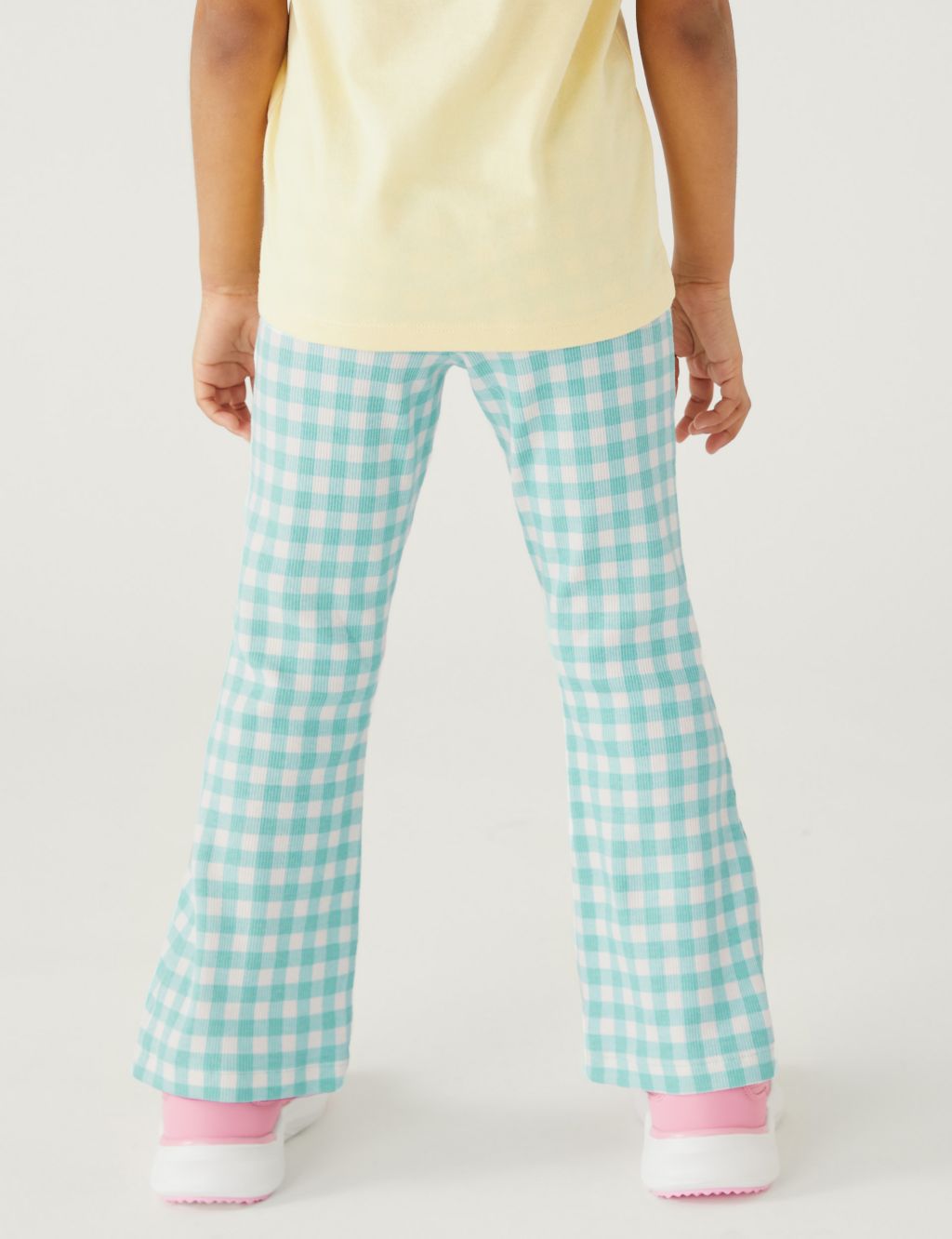 2pk Cotton Rich Gingham Trousers (2-8 Yrs) image 3
