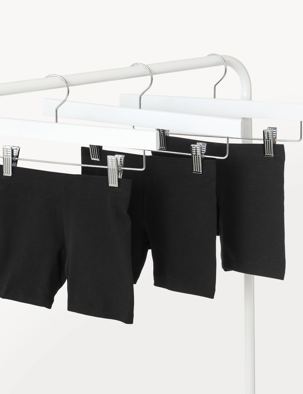 3pk Cotton Rich Plain Shorts (2-8 Yrs)