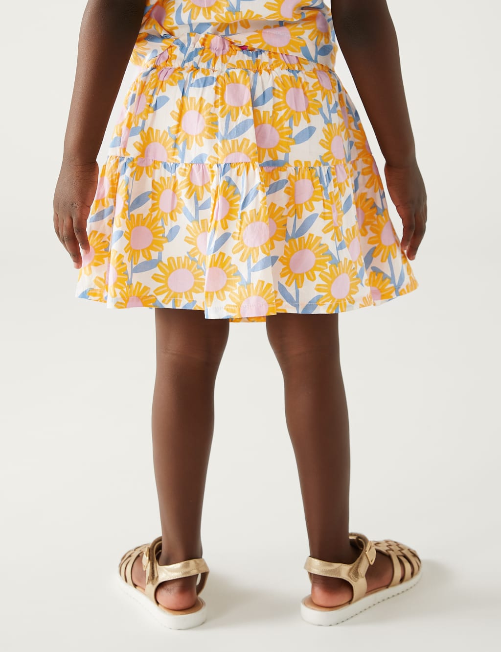 Pure Cotton Floral Skort (2-8 Yrs) image 4