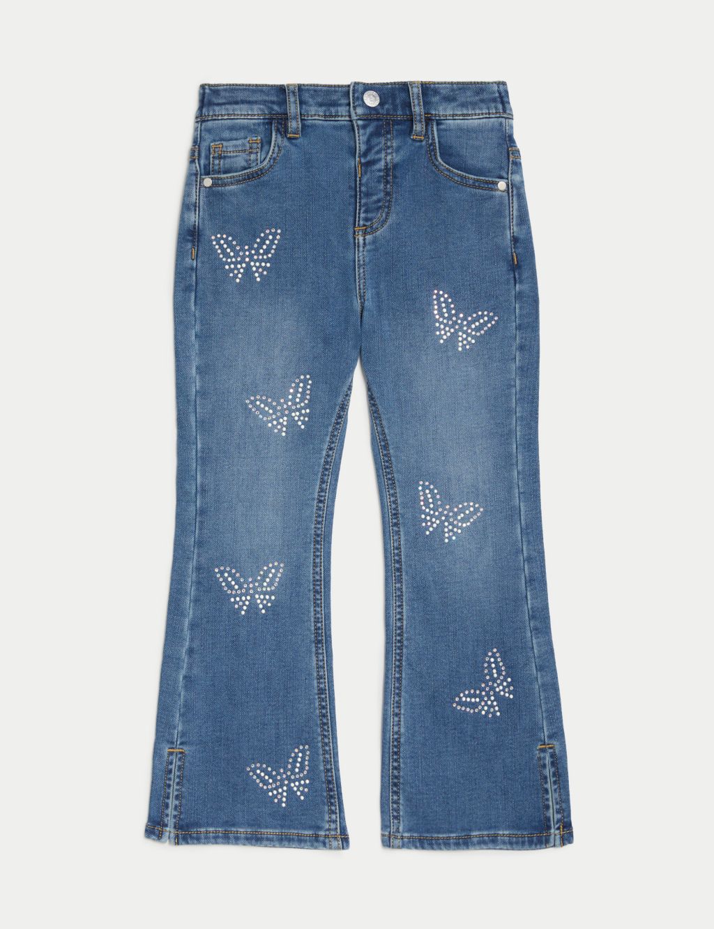 Regular Denim Butterfly Flared Jeans (2-8 Yrs) image 2