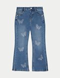 Regular Denim Butterfly Flared Jeans (2-8 Yrs)