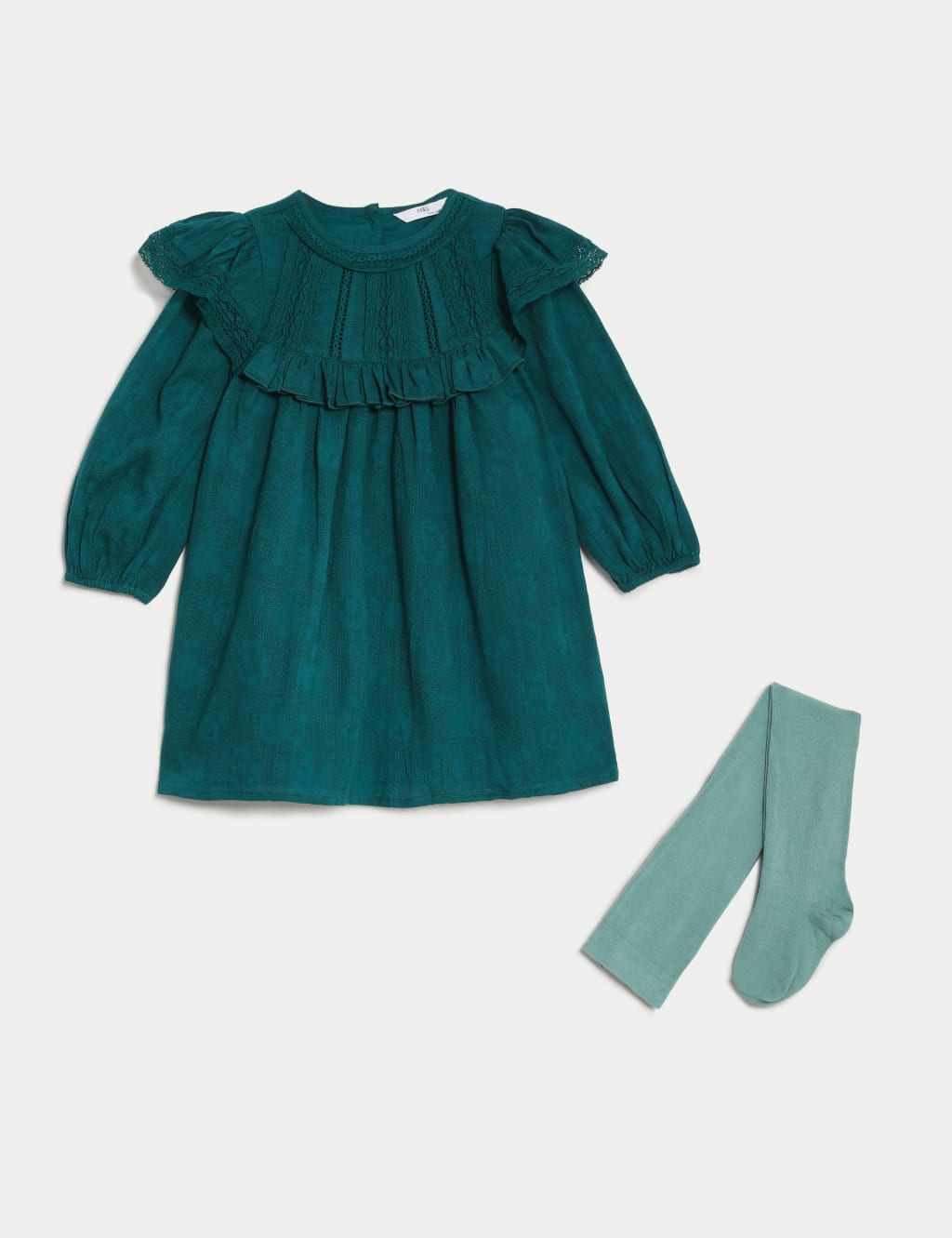 2pc Cotton Rich Dress & Tights Outfit (2-8 Yrs) image 2