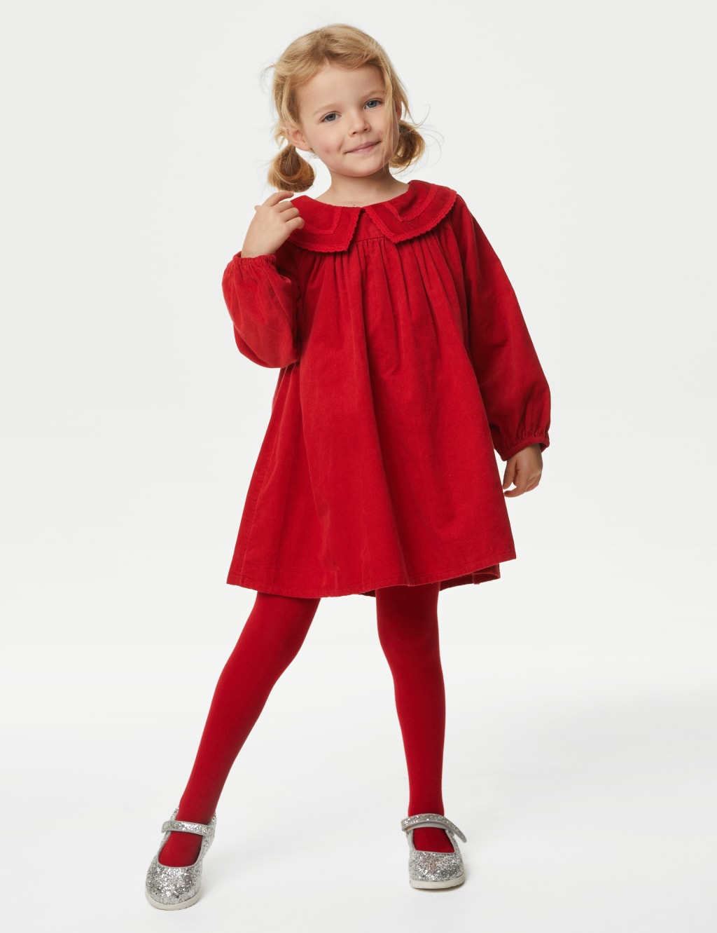 2pc Cotton Rich Corduroy Dress Outfit (2-8 Yrs) image 1