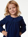 2-delige katoenrijke outfit met corduroy jurk (2-8 jaar)