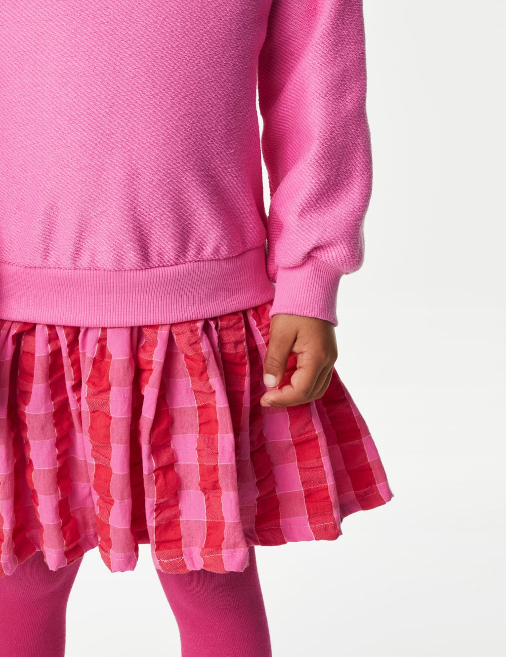 Cotton Rich Dress & Tights Outfit (2-8 Yrs) image 3