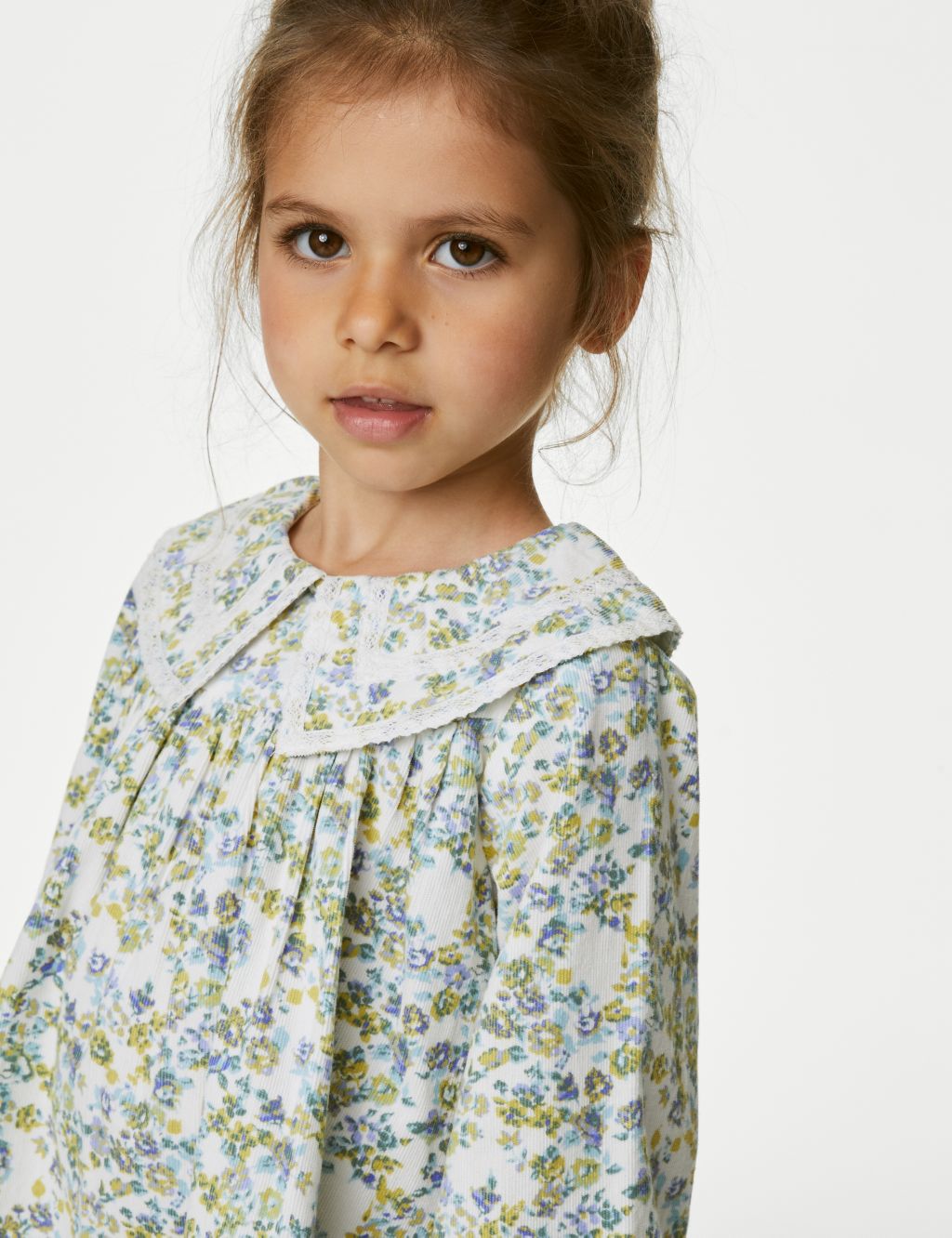 Cotton Rich Floral Top & Bottom Outfit (2-8 Yrs) image 3