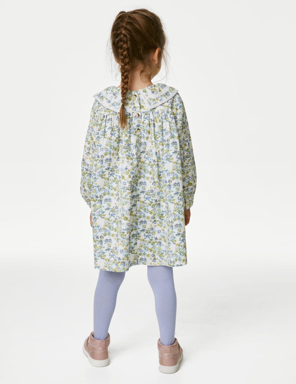 Cotton Rich Floral Top & Bottom Outfit (2-8 Yrs) image 4