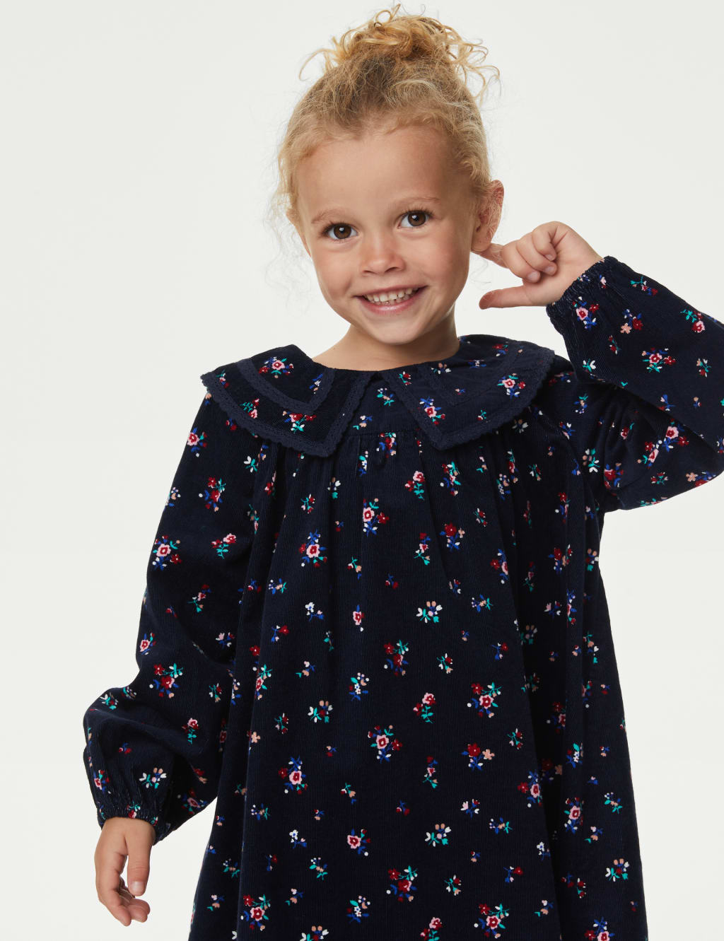 Cotton Rich Floral Top & Bottom Outfit (2-8 Yrs) image 3