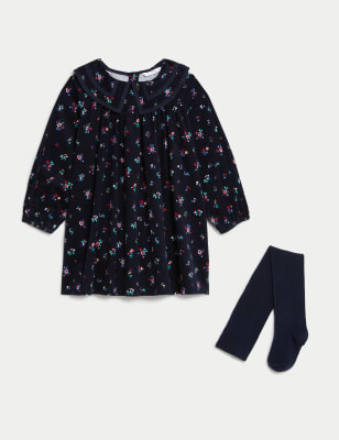 Cotton Rich Floral Top & Bottom Outfit (2-8 Yrs)