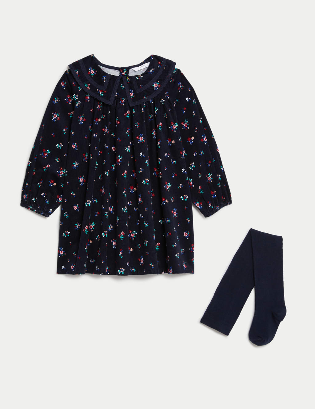 Cotton Rich Floral Top & Bottom Outfit (2-8 Yrs) image 2