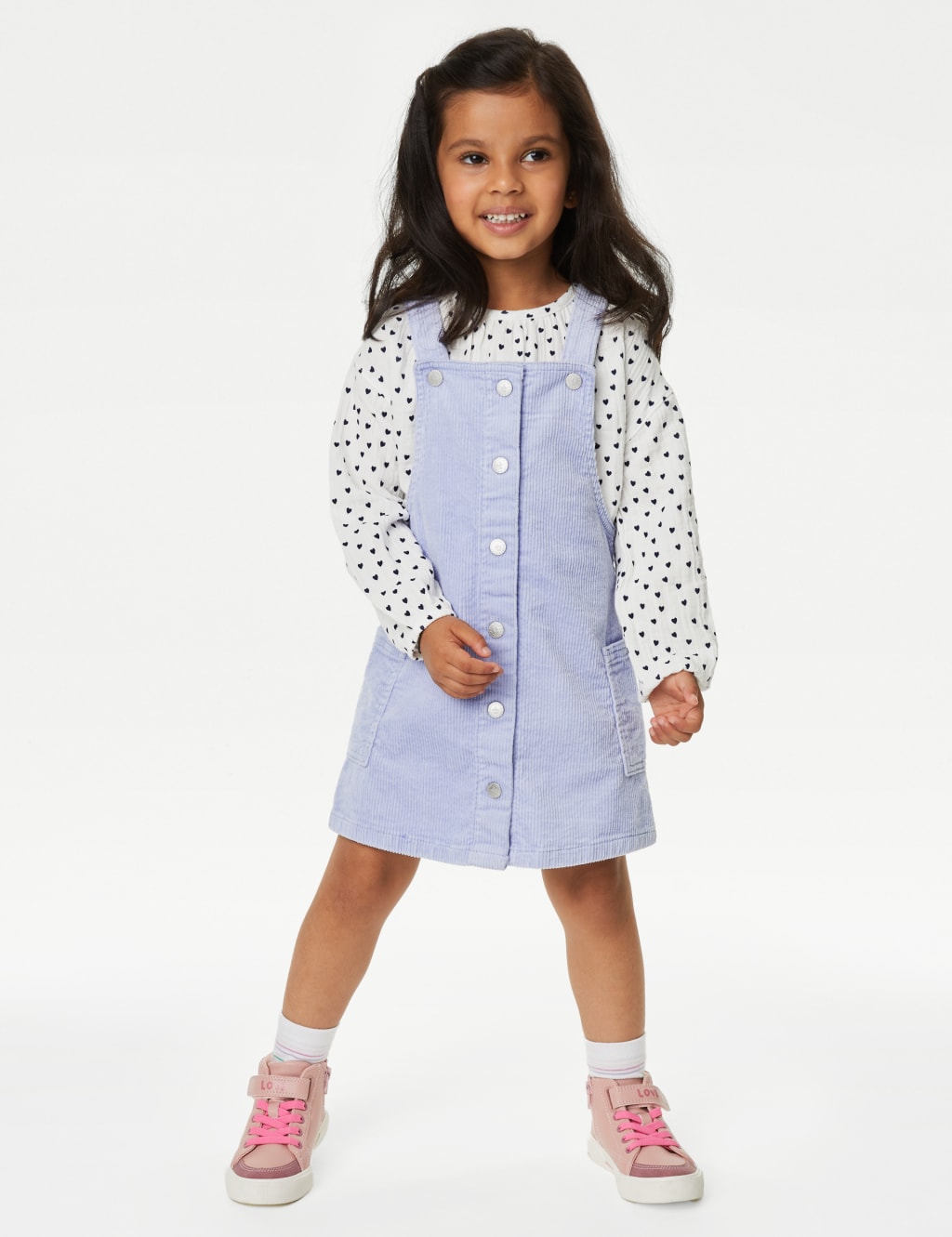 2pc Cotton Rich Heart Outfit (2-8 Yrs) image 1