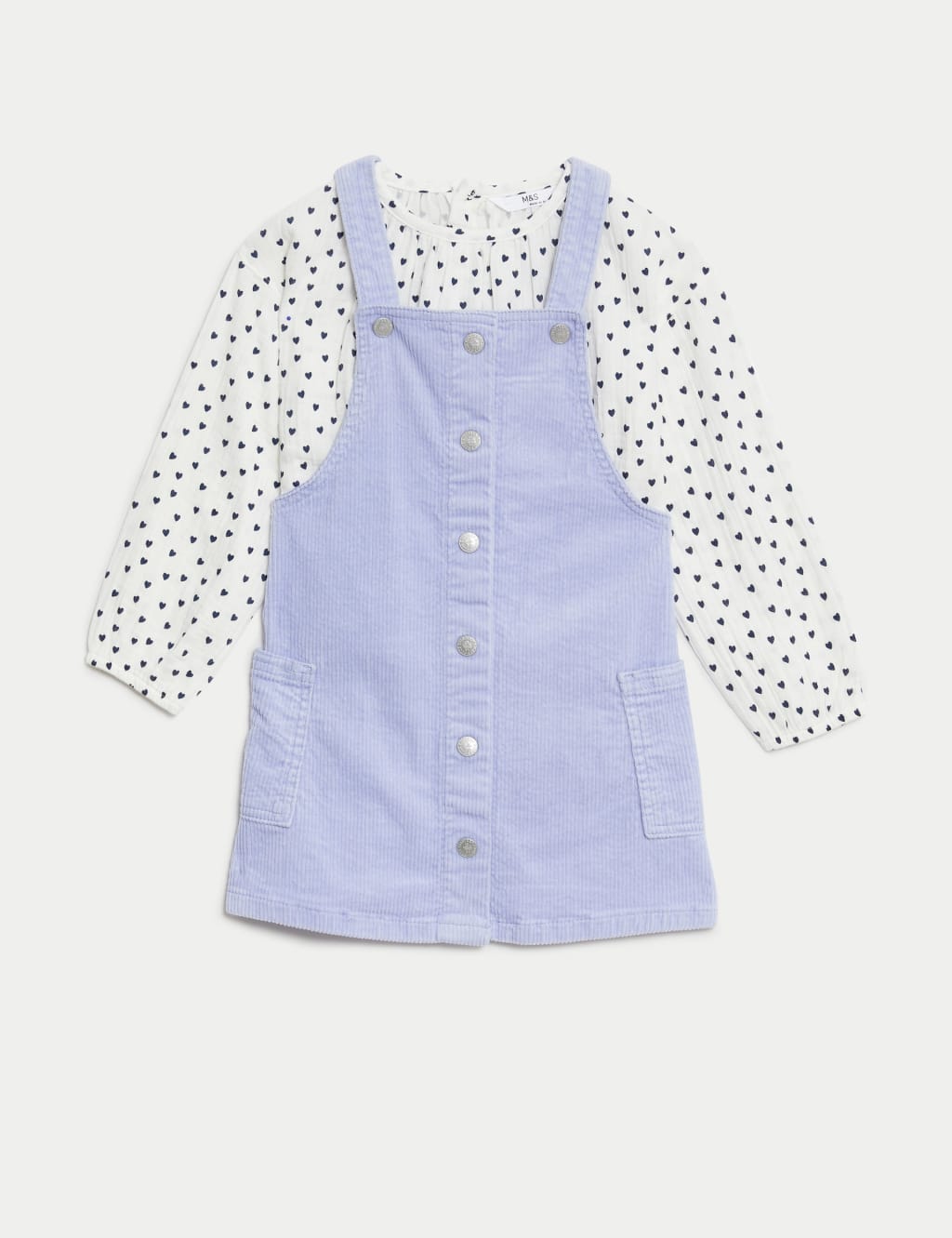 2pc Cotton Rich Heart Outfit (2-8 Yrs) image 2