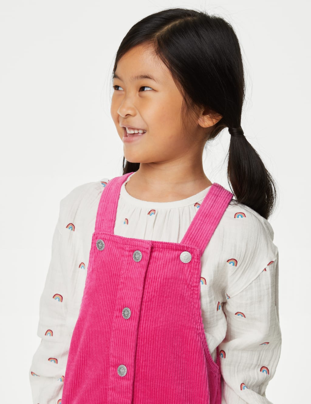 2pc Cotton Rich Rainbow Pinafore Outfit (2-8 Yrs) image 3