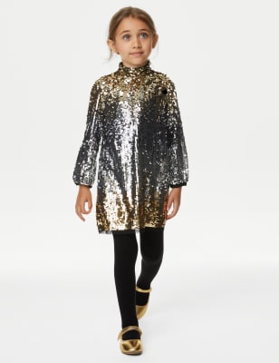 Kids gold shop sequin dress