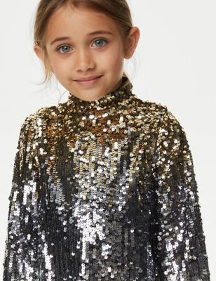 Sequin Ombre Dress (2-8 Yrs)