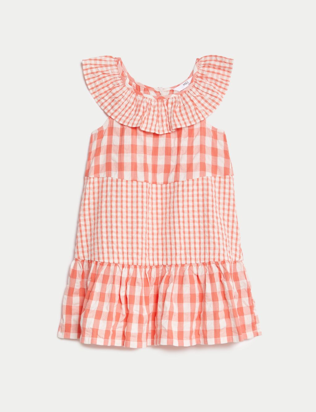 Pure Cotton Gingham Checked Dress (2-8 Yrs) image 2